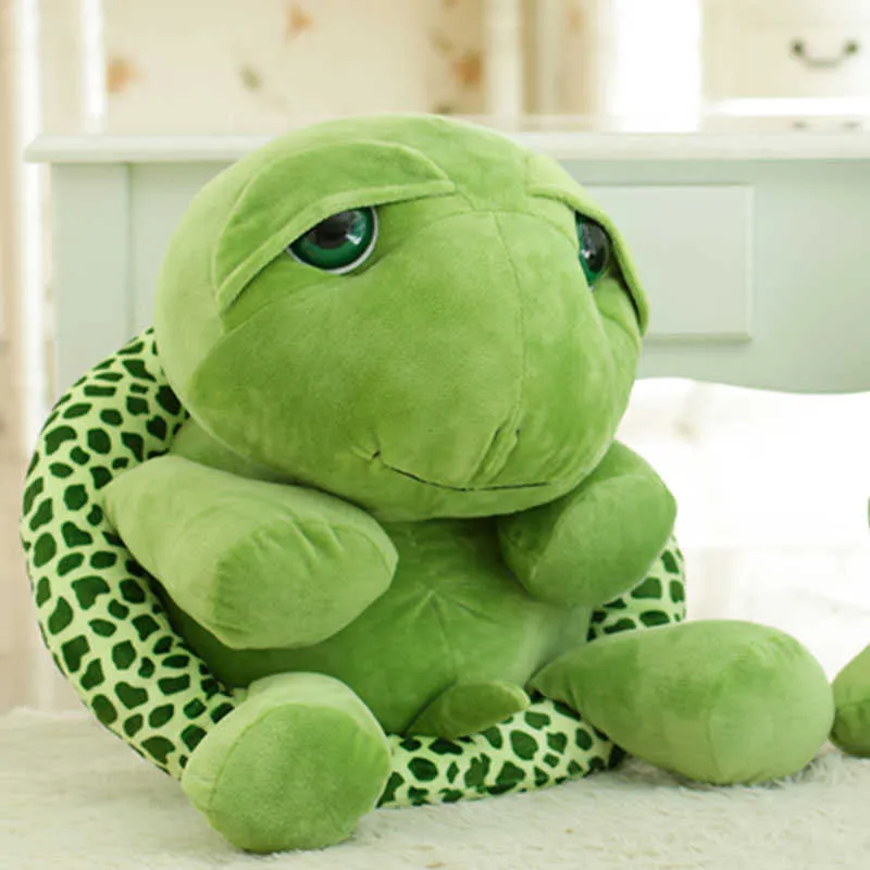 Stuffed Plush Animals 20cm Cute Sea Turtle Toy Big Eyes Green Soft Plush Doll Children's Christmas Stuffed Gift Birthday New Year