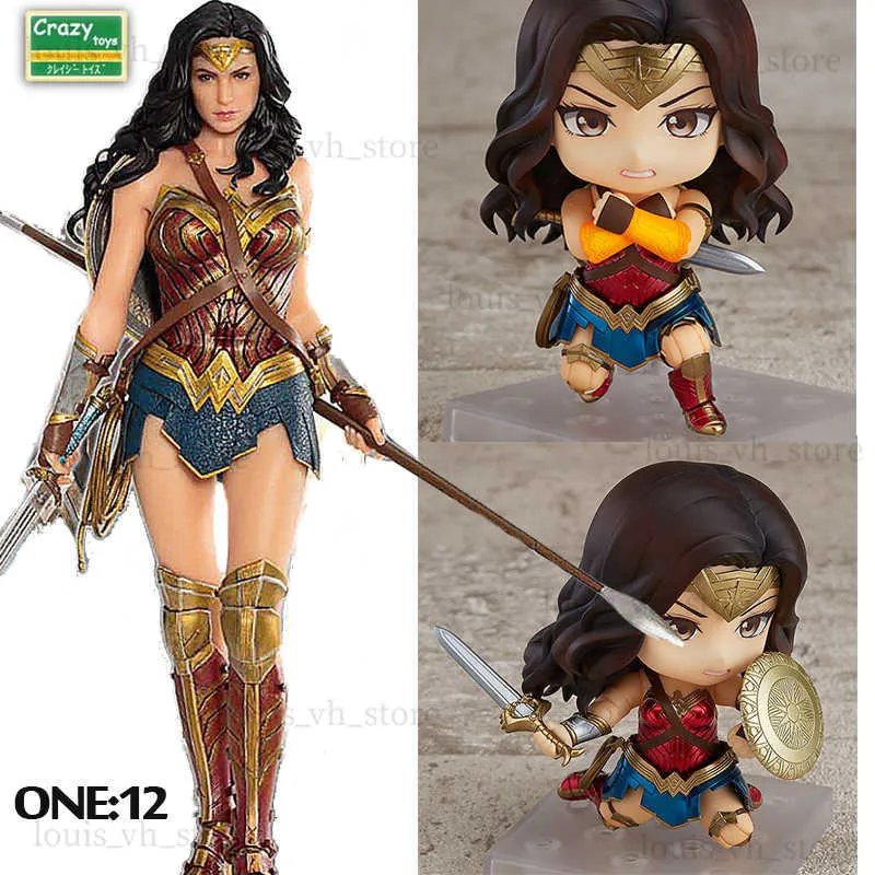 Wonder Woman Artfx Statue Crazy Toys 1 12 Action Figur Anime 818 Hero's Edition Model Collection Toy Doll Birthday Gift T230810