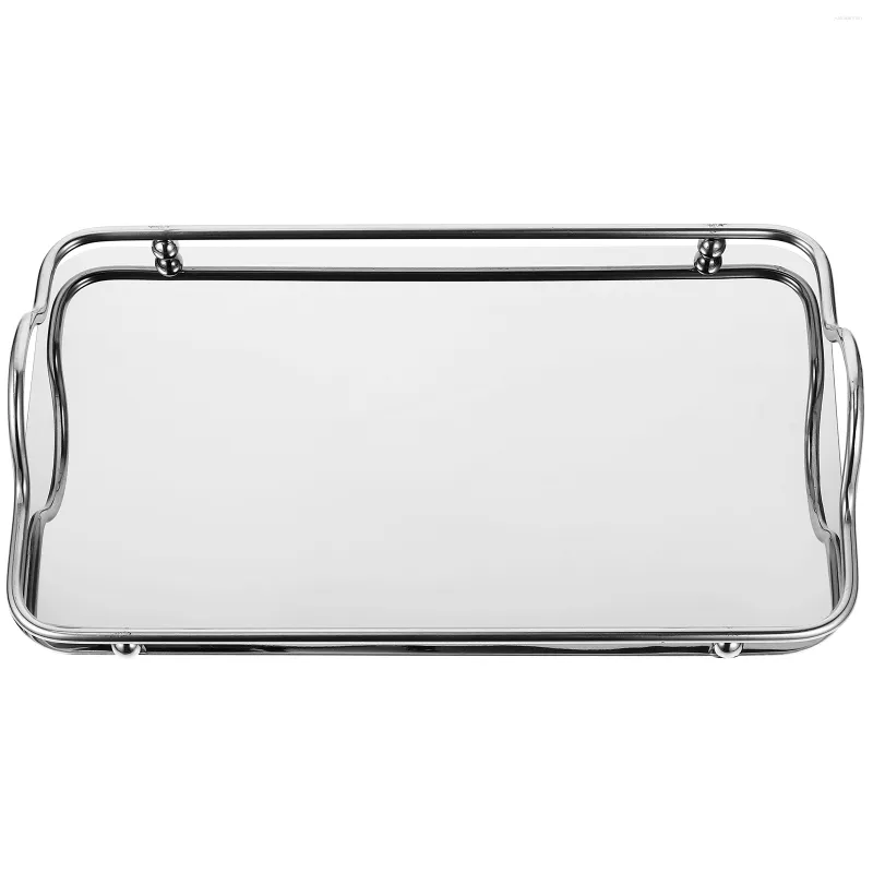 Plates Plate Serving Trays Entertaining Stainless Steel Lunch Cafeteria Dinner Handles