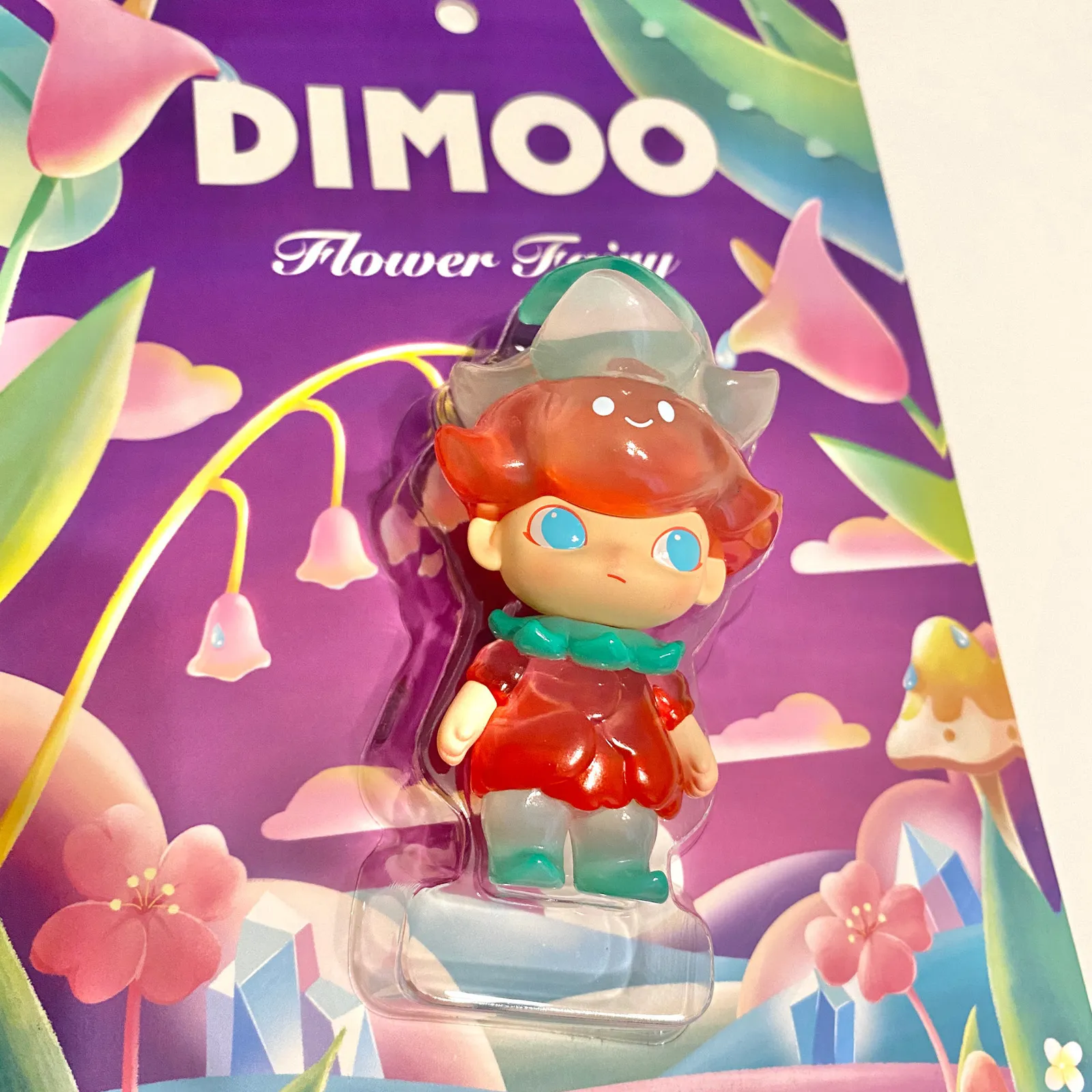 POPMART Dimoo Flower Fairy Action Toy Figure With Hanging