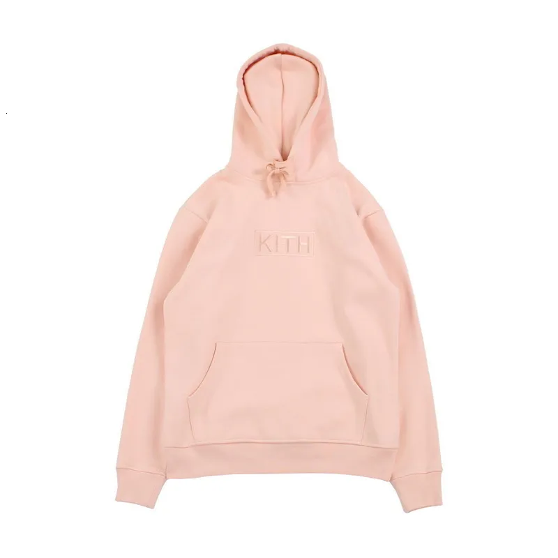 Men's Hoodies Sweatshirts Autumn Winter Classic Embroidery Kith Hoodie Men Women 1 1 High Quality Box Pullover KITH Sweatshirts Black Red Pink 230810