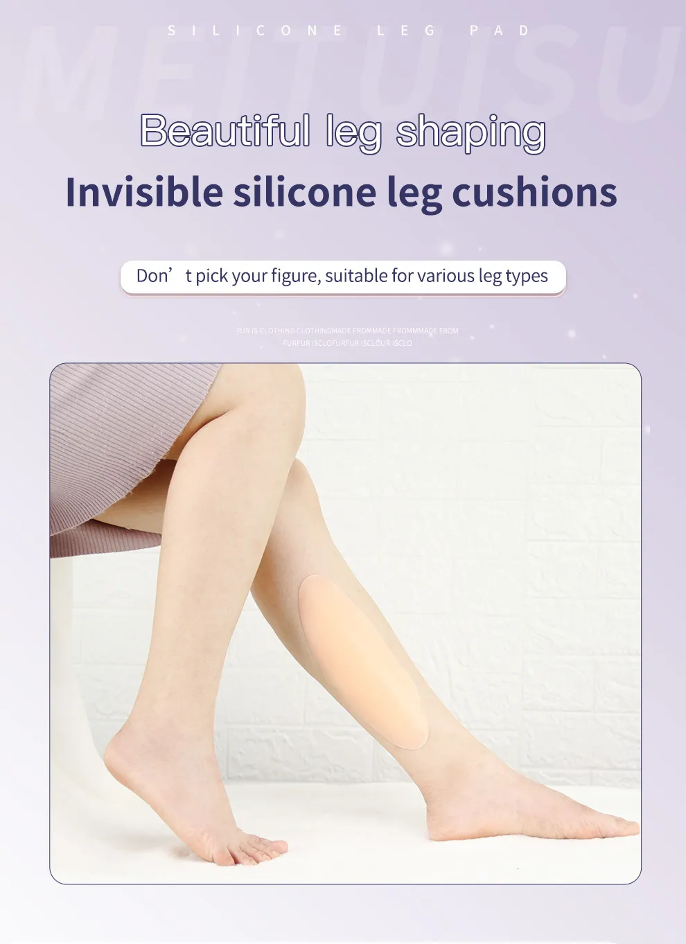 ONEFENG Silicone Leg Onlays Calf Silicone Pads For Crooked Or Thin Legs ...