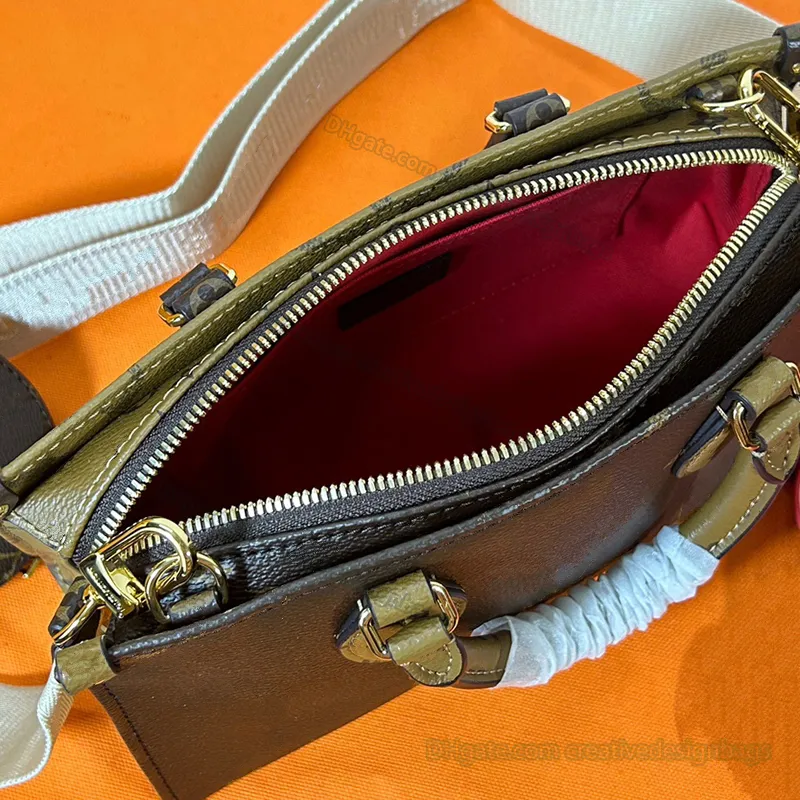 Canvas Cowhide tote with Coin Purse and Wide Shoulder Strap