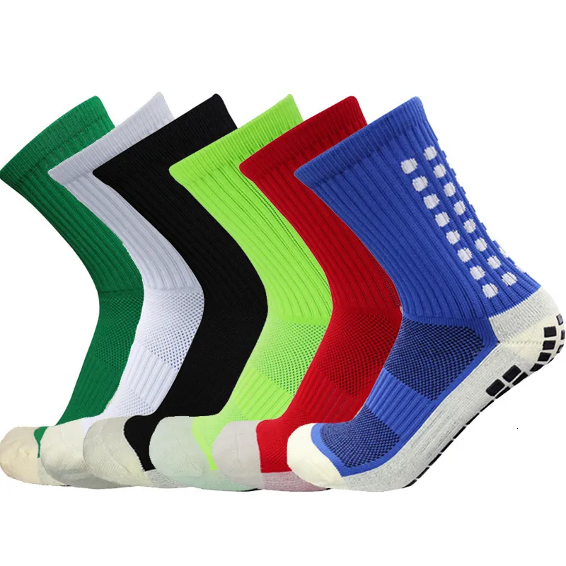 Мужские носки 6 пары футбольных носков Мужские женщины спортивные носки не скользи