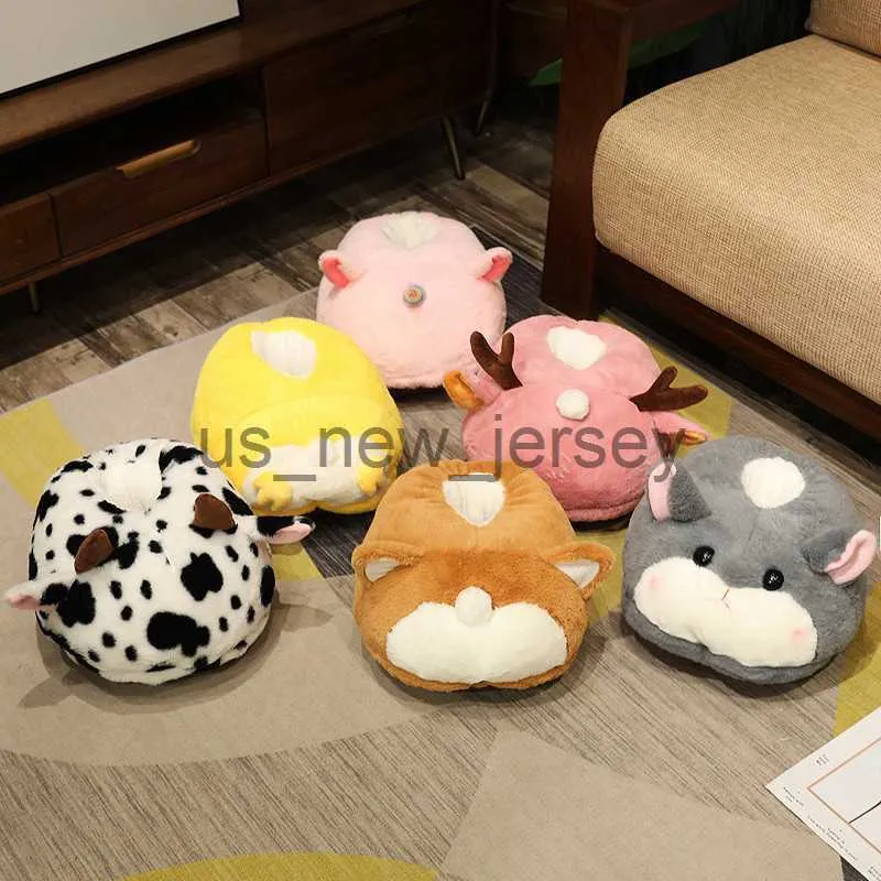 Tofflor 1pc Caroon Home Slipper Feet Warm Slippers Unicorn Cow Humster Winter Warm Foot Warmer Shoes Computer Shoes J230810