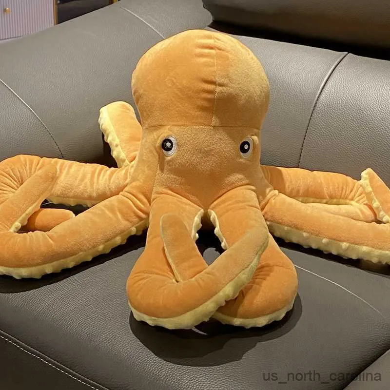 Ausgestopfte Plüschtiere Neues Netz Red Octopus Puppe Big Octopus Plüsch Spielzeug Möbeldekoration Kinderspielzeug, um den Schlaf R230810 zu beruhigen