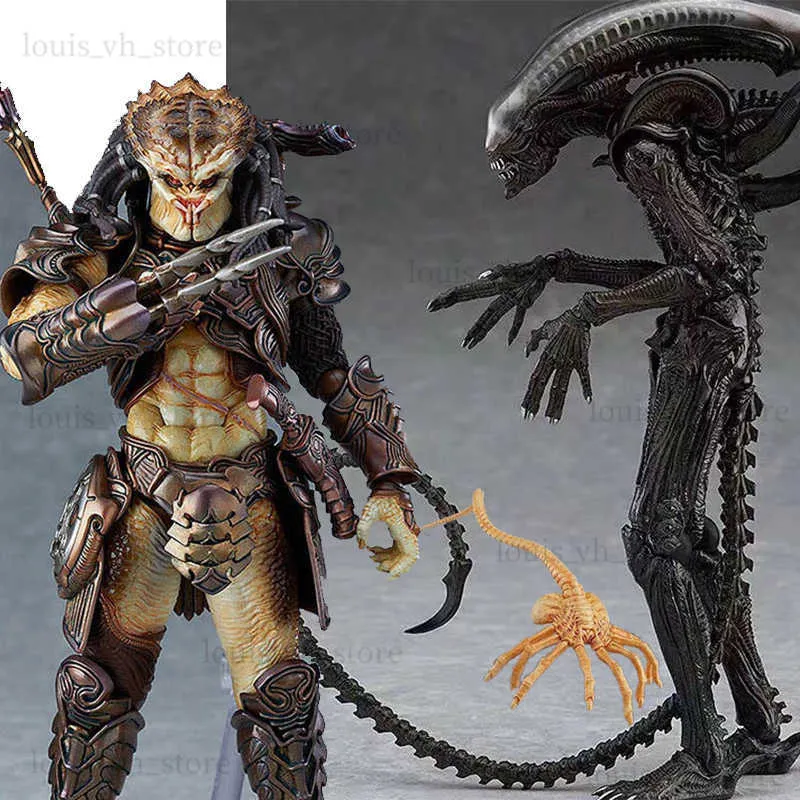 Figma SP 108 Alien 109 Predator 2 Action Figuretakayuki Takeya Ordna Betong Jungle Scarface Figur PVC Collectible Model Toy T230810