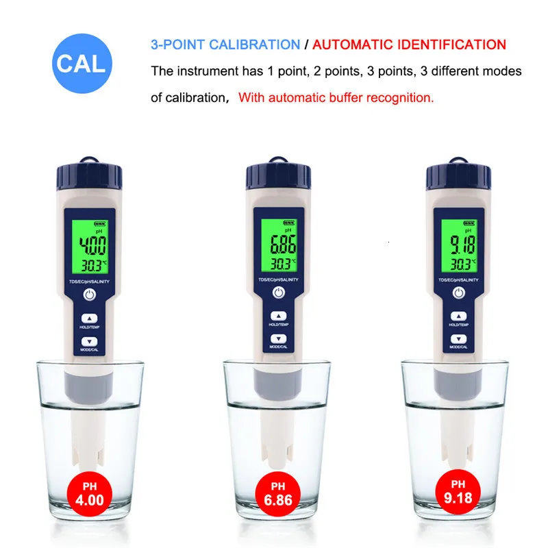 MEDIDOR DE PH PARA AGUA - Probador Digital LCD | Acuario, Piscina, Bebida | Rango 0-14
