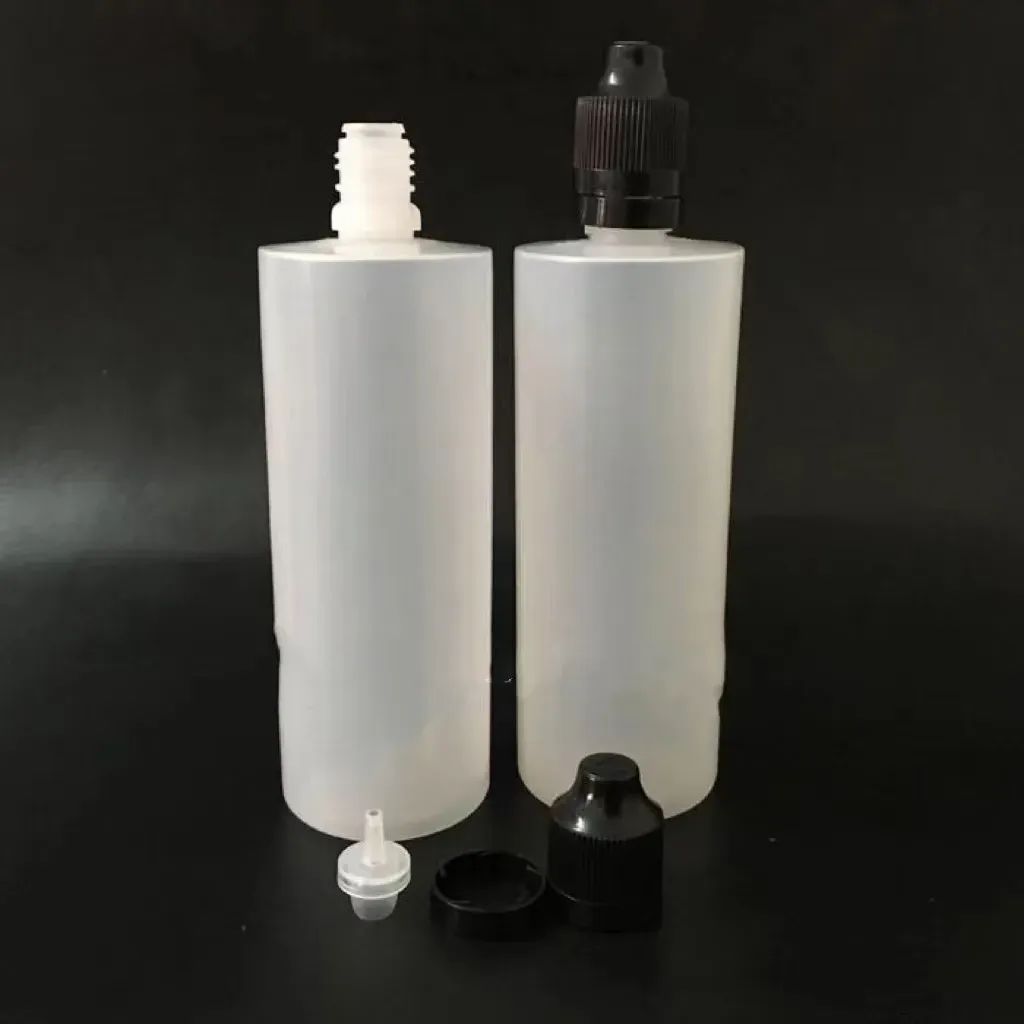 Empty Bottle Colorful Tamper Evident Seal and Child Proof Cap 120ml E Liquid Plastic Dropper Bottles with Long Thin Tips