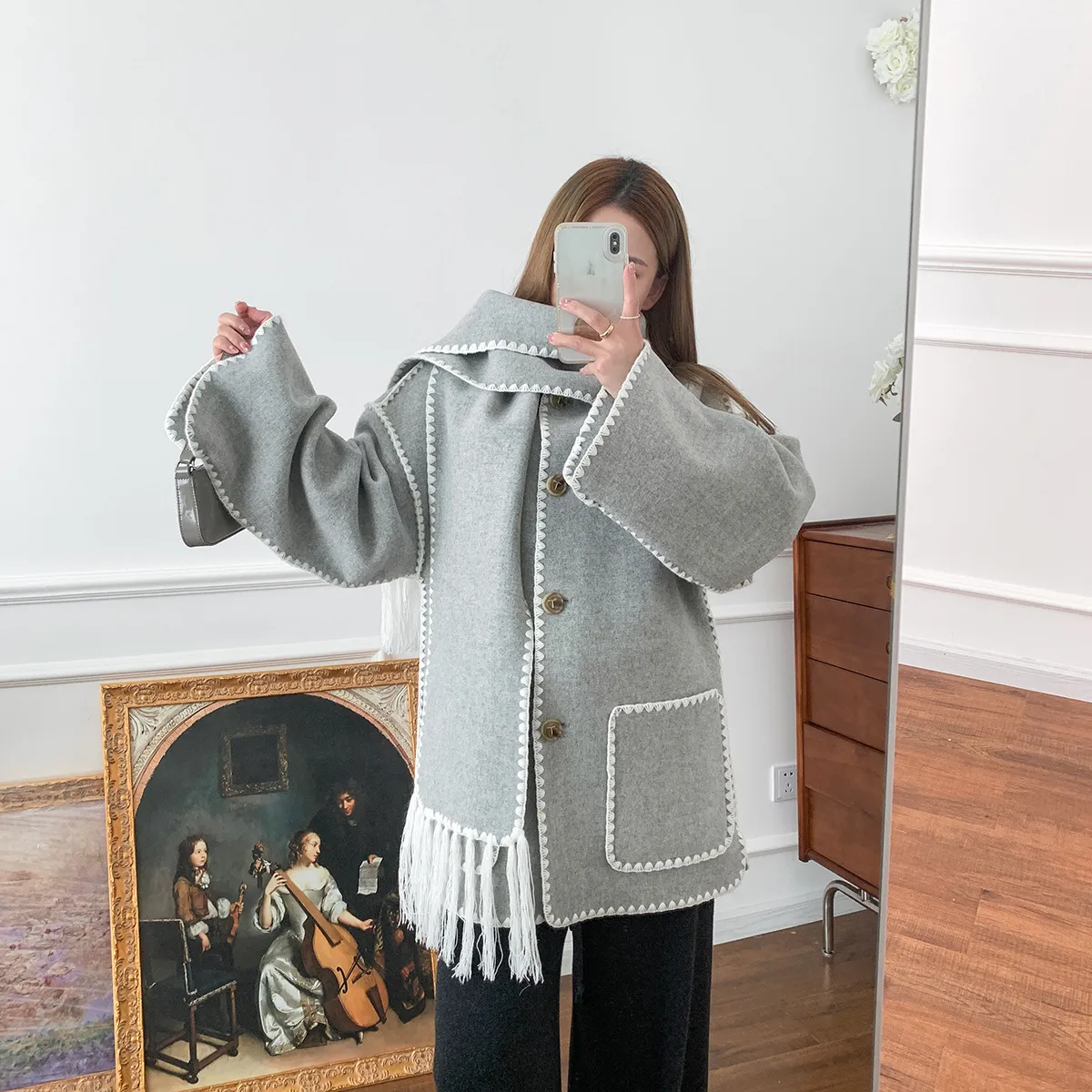 TOTEME single-breasted wool coat - Grey