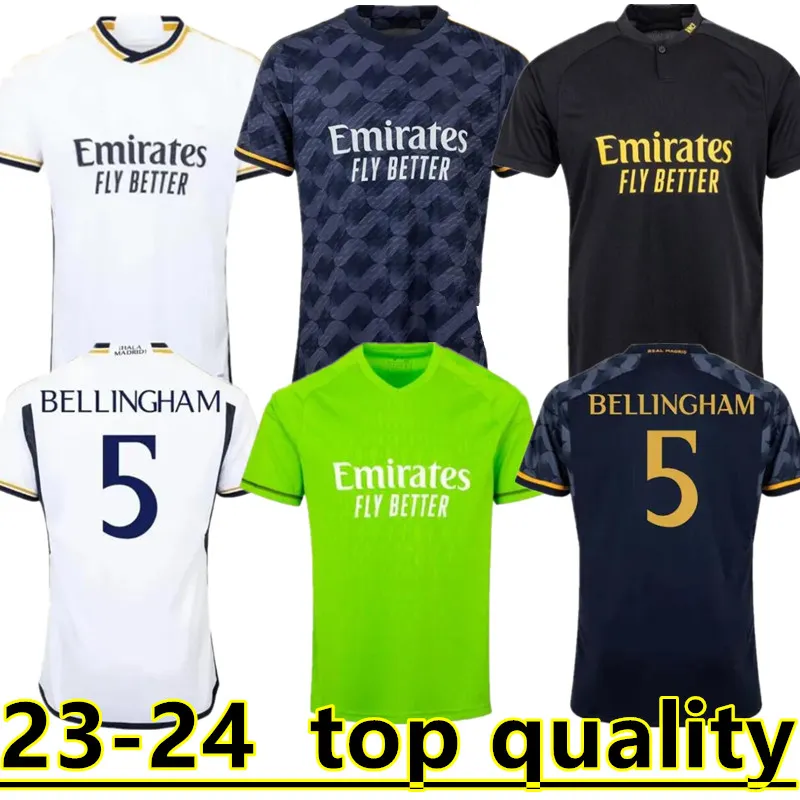 2023 2024 Bellingham Rodrgo 23 24 REAL MADRID SOCCER Jerseys koszulka piłkarska Vini Jr Camavinga Alaba Modric Valverde Camiseta Men Kid Kit Courtois Bramkarz 888888