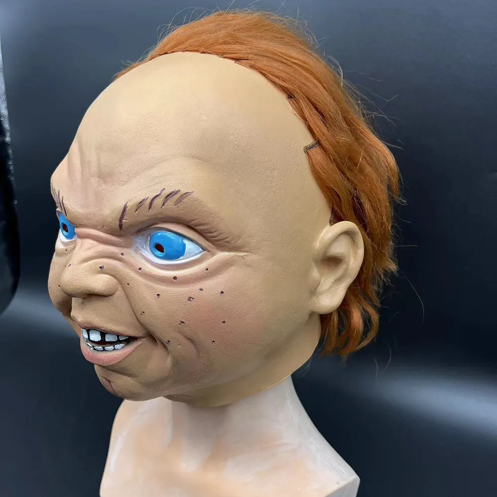 DHgate.com:Chucky Full Head Halloween Mask with Hair - Horror Film ...