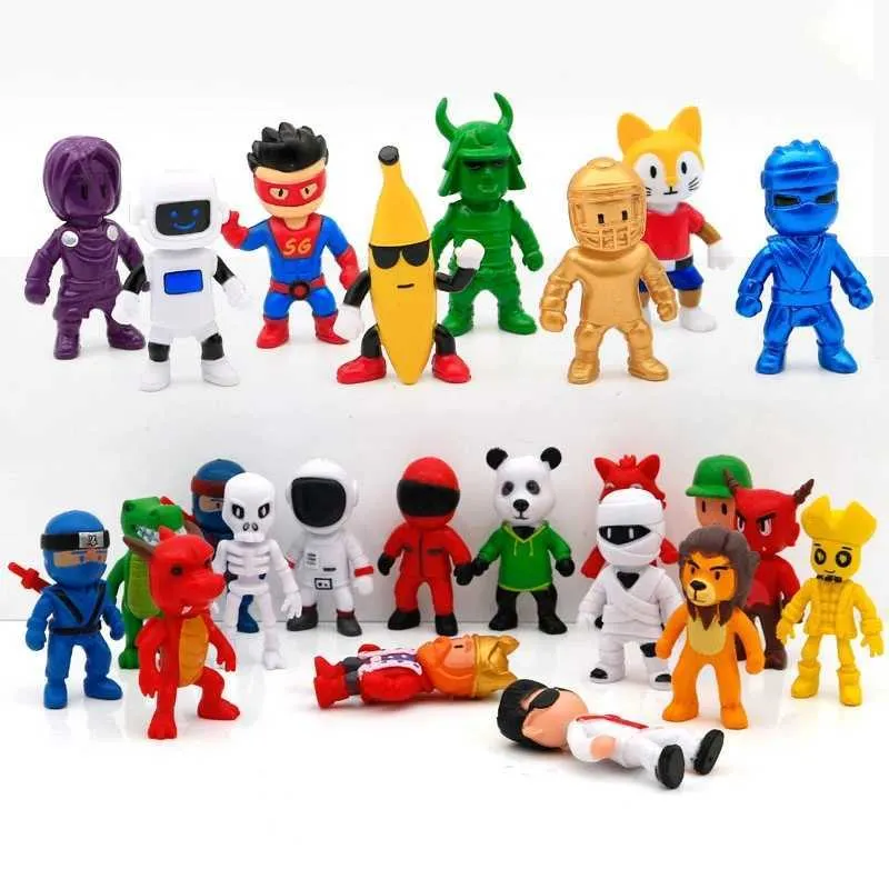 thinkstar Stumble Guys Toys, 8Pcs 2.6 Inches Pvc Stumble Guys Figures,  Character Figures For Collecting, Decorating