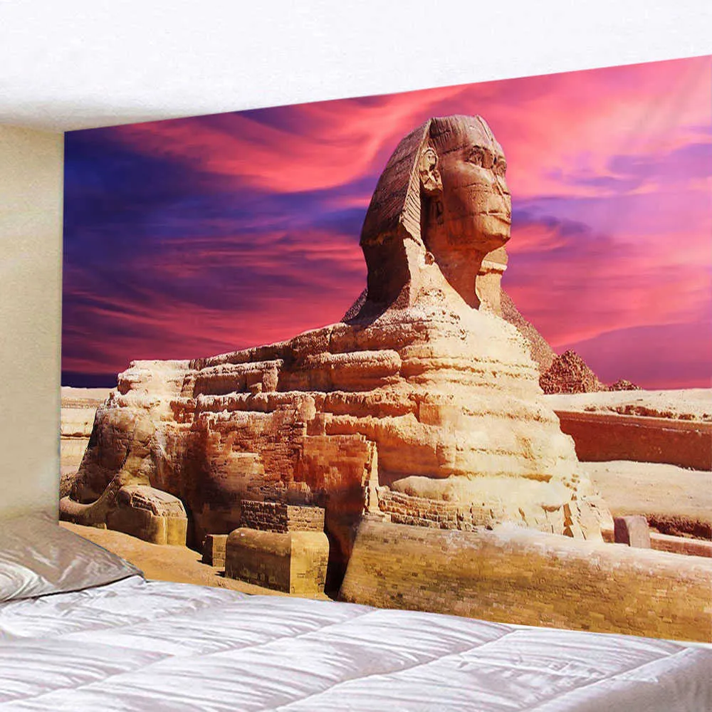 エジプトのピラミッドタペストリーウォールハンギング ホームベッド エジプトのピラミッドタペストリーウォールハンギング ホームベッド
