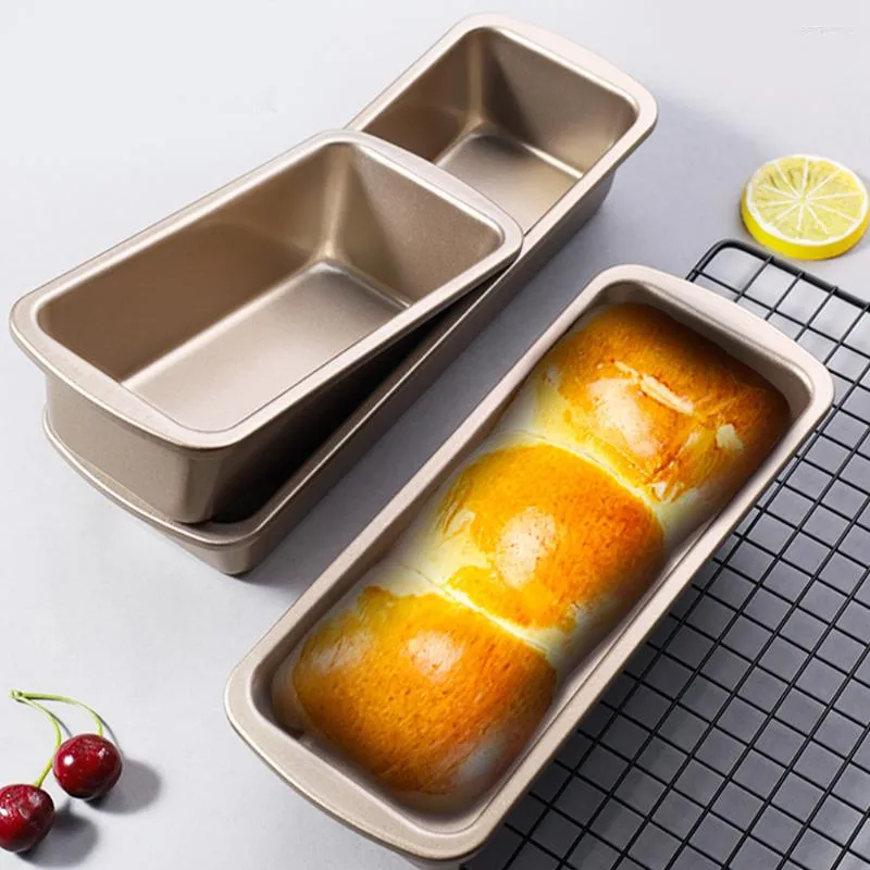 Förvaringsflaskor 3 st kolstål Toast Pan Aslasives Nonstick Bread Mold Non-Stick Loaf Kök Gadget
