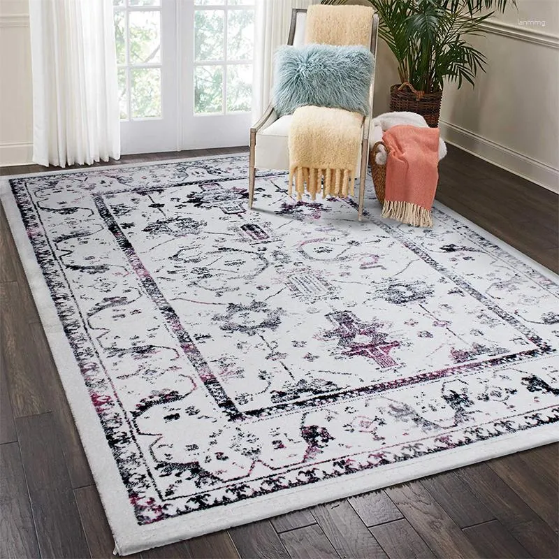 Mattor importerade kalkon vardagsrum mattan persiska vintage mattor för sovrum dekor amerikansk hemgolvmatta tjockt matta