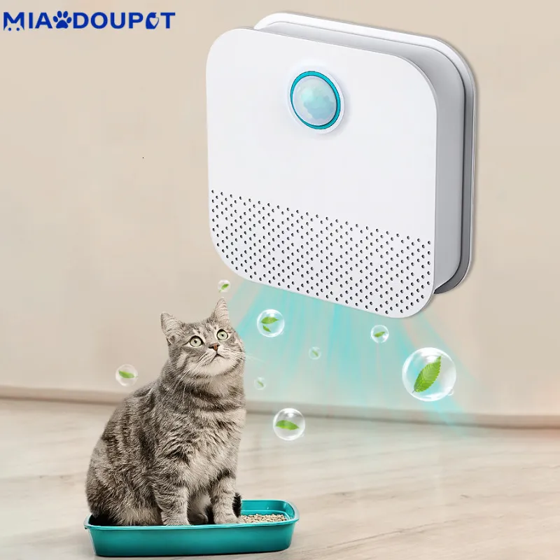 Inne dostawy kotów Miaodoupet 4000MAH Smart Ourifer zapachowy dla kotów kuweta dezodoryzator psa toaleta