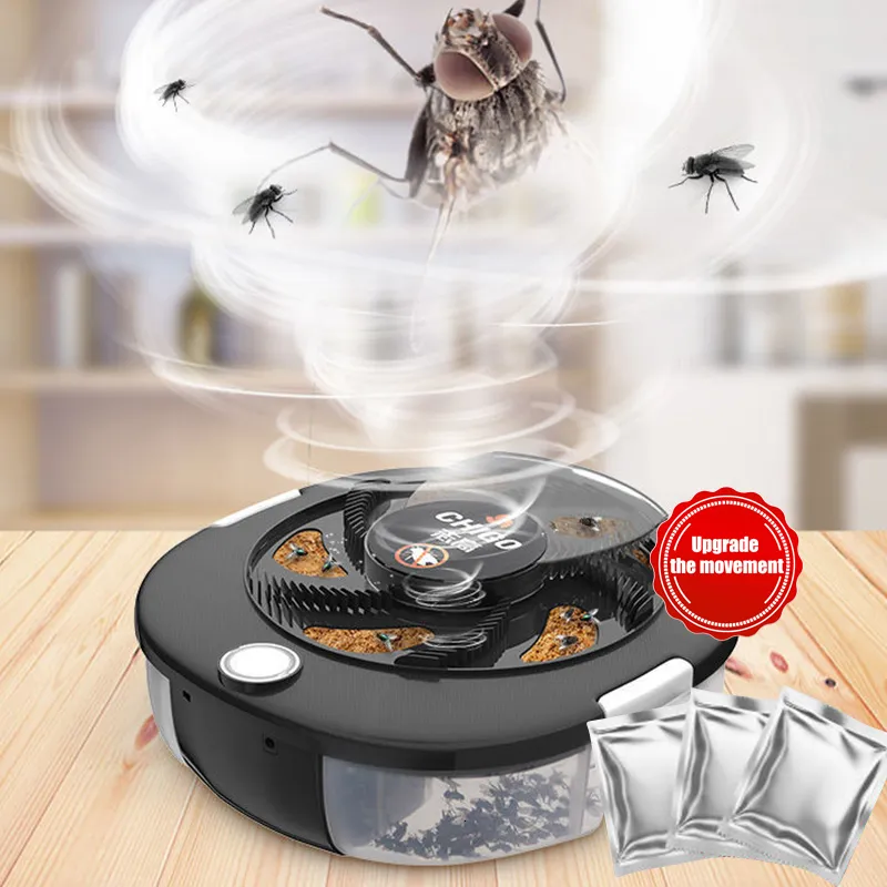 Andra hem Garden Electric Filies Killer Fly Trap Automatisk skadedjur Catcher Fly Killer Pest Avvisa kontroll Repeller inomhus utomhus Flycatcher Househol 230810