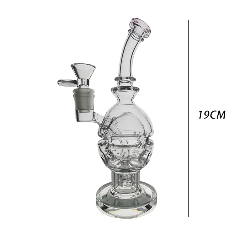 Fab Egg Nouvelle mise à niveau narguilés verre Bong recycleur fumer conduite d'eau Dab Rig 19 cm de hauteur avec joint de 14 mm