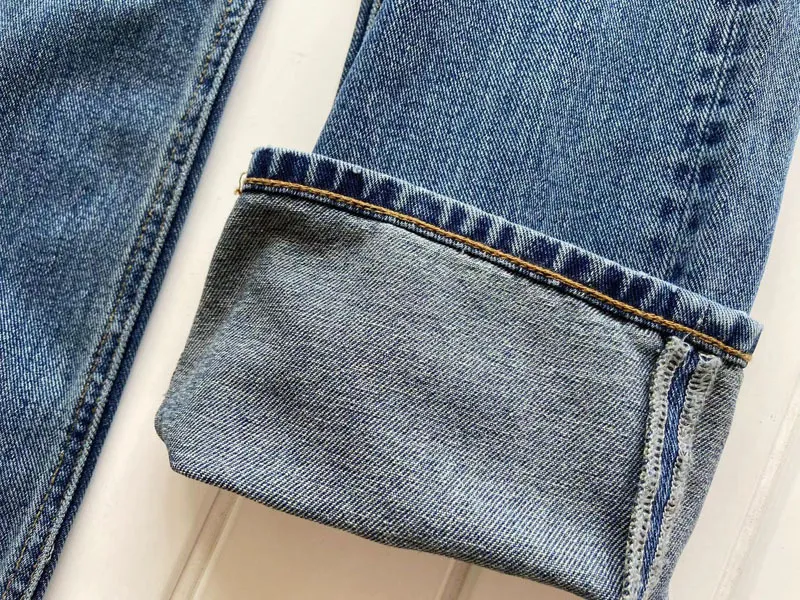 مصممة جينز للسيدات جينز جينز سراويل غير رسمية وصول عالي الخصر شارع جينز جينز جينز مصمم ملابس