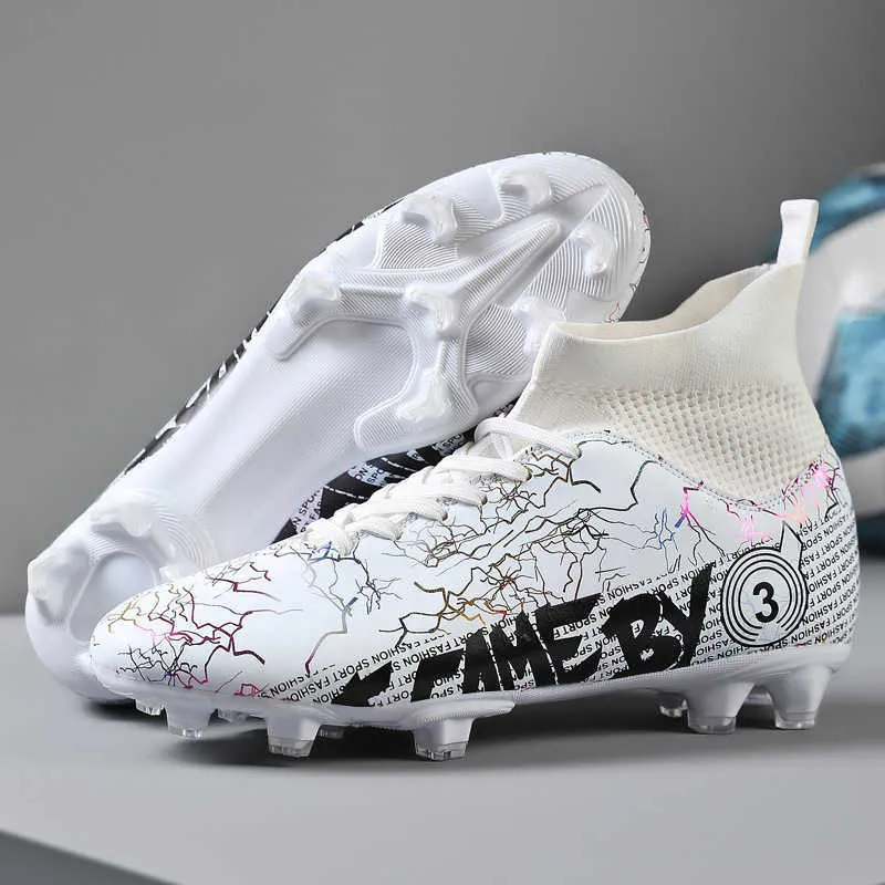 DHgate Youth Football Boots TF AG Kids Long Nail Soccer Shoes Boys Girls Training Shoes For Children Big Size 31 48 New Design Soccer Cleats Shoes Accessories