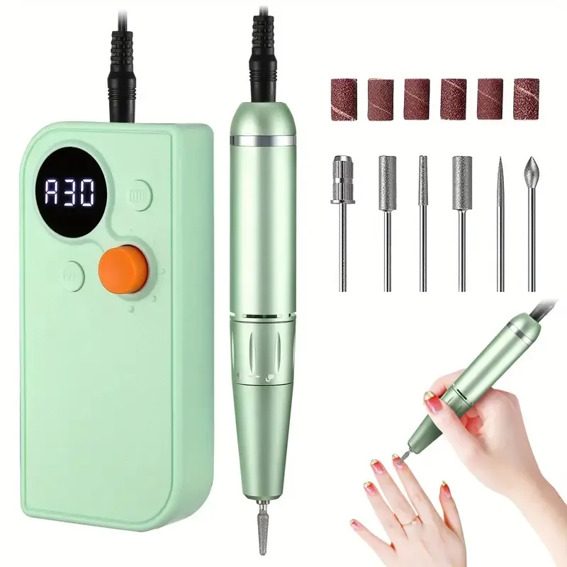 Portable Nail Drill Kit Rechargeable 30000 RPM Electric Professional Cordless Efile Nail Drill Machine Set For Acrylic Nails Polishing Manicure Pedicure Tool From 28 16 DHgate