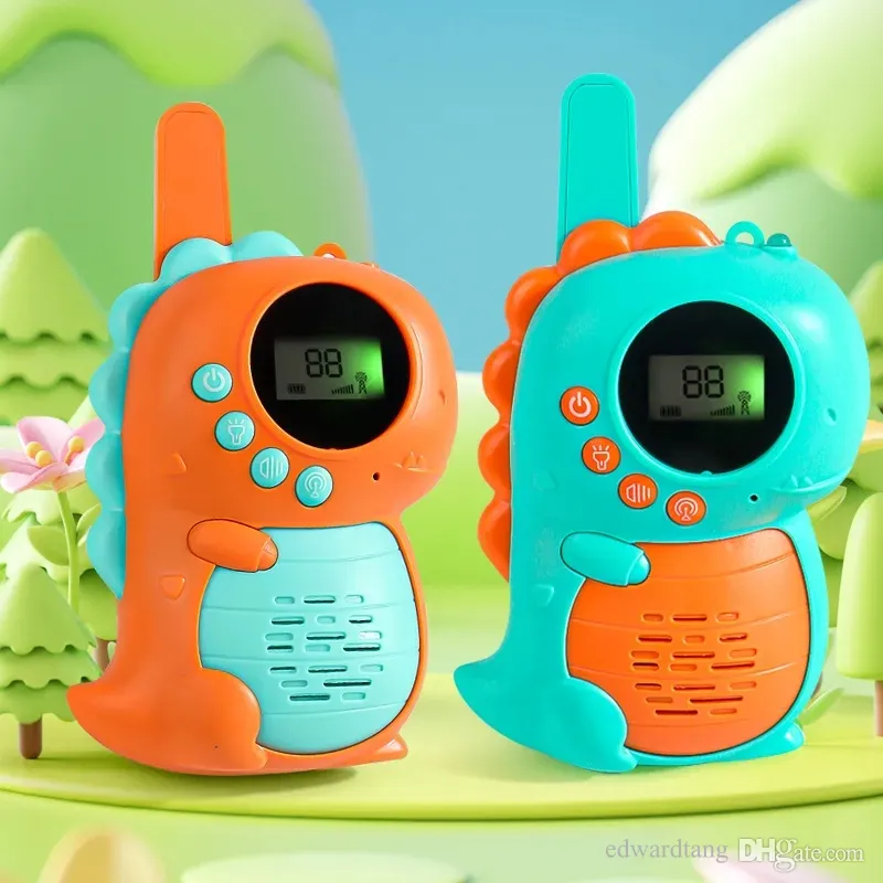 Toy Kids Walkie Talkie 2st Electronic Toys Children Spy Gadgets Baby Radio Telefon 3KM Range Birthday Present for Boys Girls