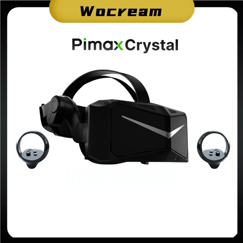 Pimax Crystal 12K QLED VR Headset With Eye Tracking For Metaverse And SteamVR Gaming From