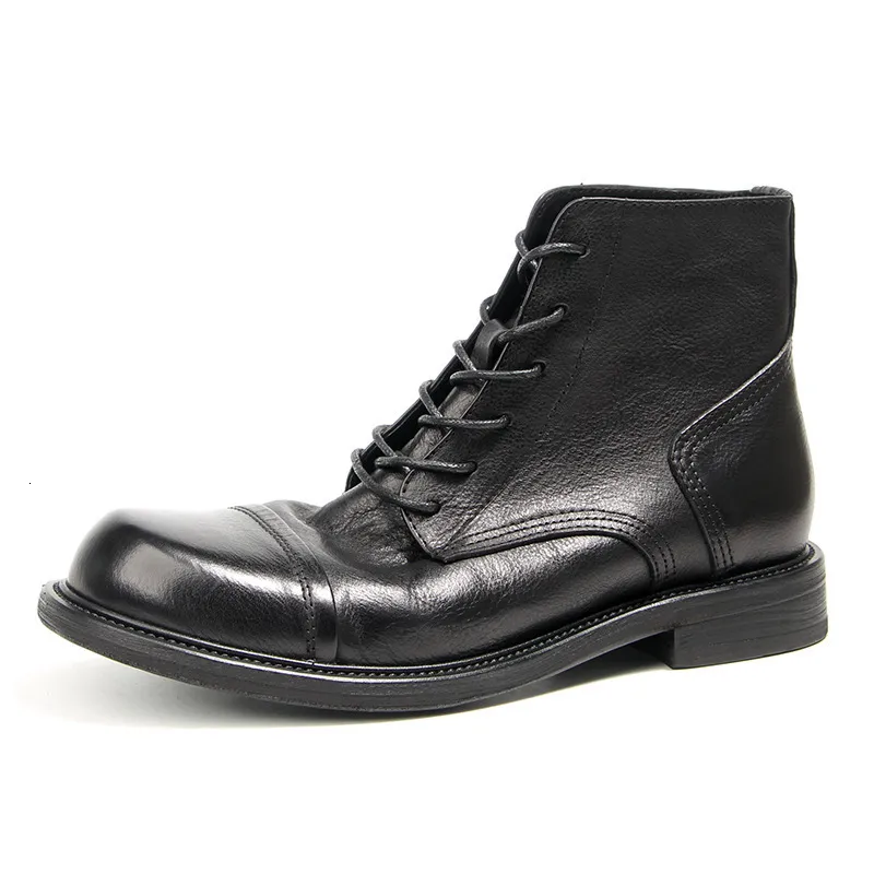 Boots In 2023 the classic leather soled Martin boots with retro buffed old men's cow three joint high top boot 230810