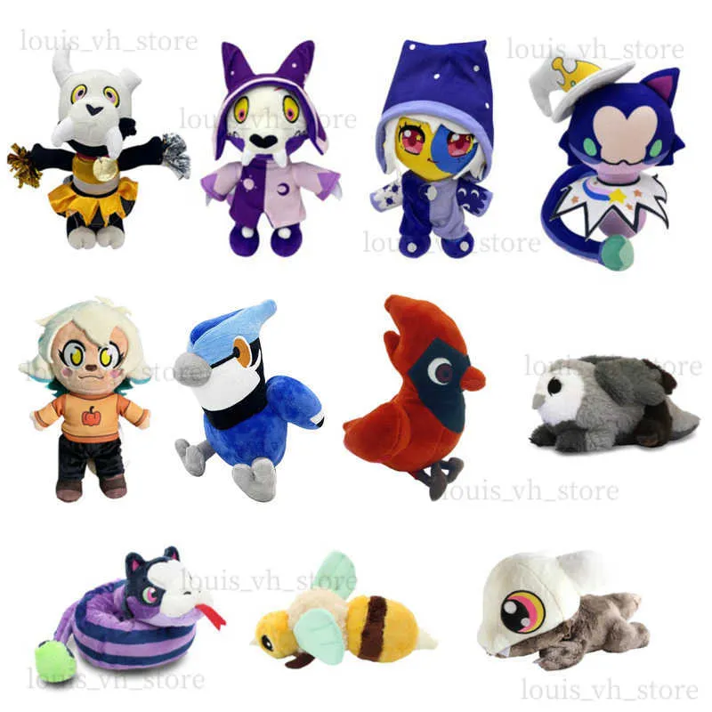 1/4/6st King of the Owl House Plush Toy Cute Cartoon Doll Big Bad Wolf Soft Stuffed Plysch Doll Birthday Present Toys T240104