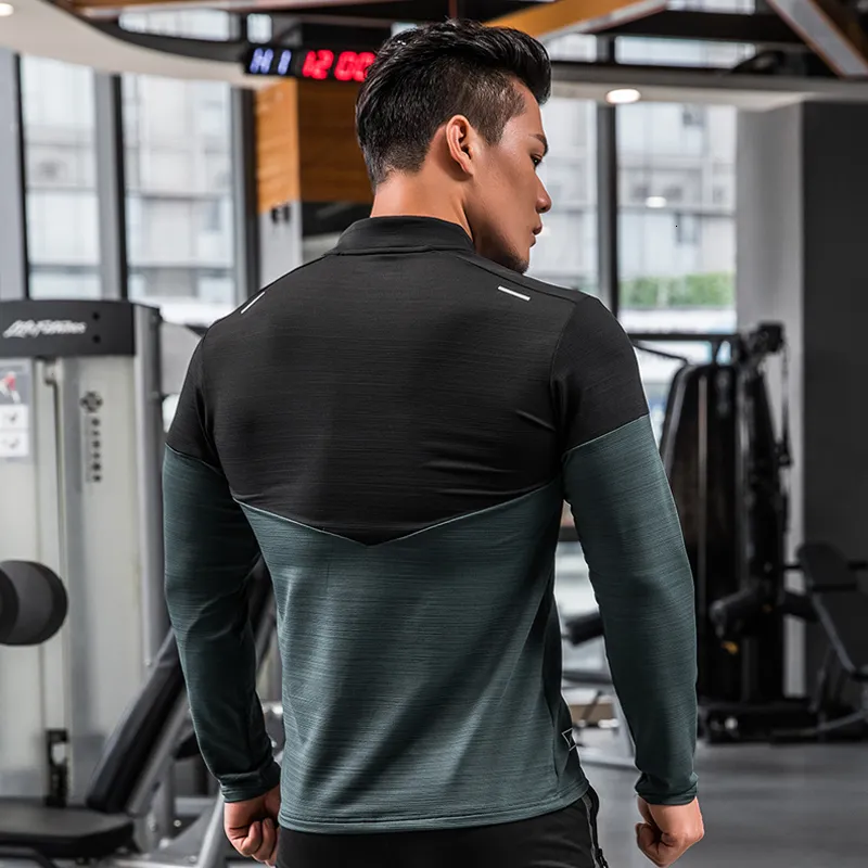 Mens T Shirts Mens Gym Compression Shirt Male Rashgard Fitness