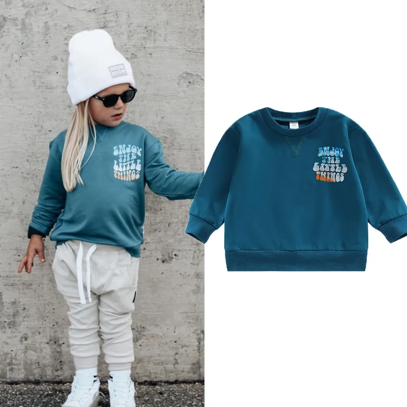 Felpe con cappuccio Felpe FOCUSNORM 0 4Y Autunno Bambini Ragazze Ragazzi T-shirt Manica lunga Tie Dye Lettere Stampa Street Party Felpa casual Top 230830