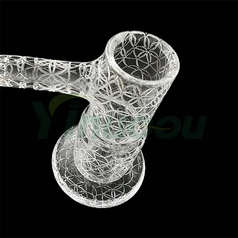 dhl yinuoou喫煙エッチングフルウェルドクォーツブレンダーバンガー20mmod beveled edge heady nails for glass bongs dab rigsパイプ