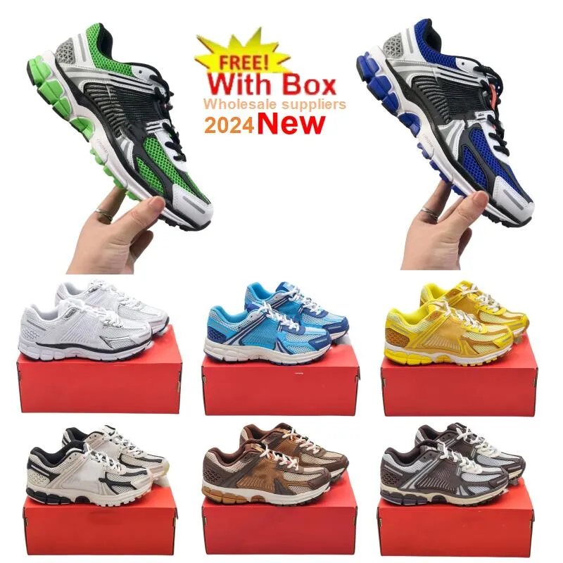 2024 New Zoom Vomero 5 Running shoes Supersonic Light Bone Black Sail Orewood Brown Yellow Ochre Iron Ore Flat Pewter With Box Men women Sports Shoe