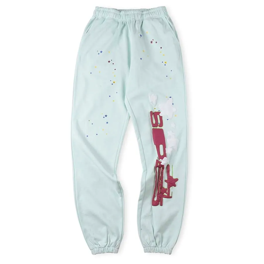 Hip Hop Pants Zielone spodnie dresowe Mężczyźni Puff Letter Star Jogger Modna Superior Drukowana High Street Casual Pant 3 Kolory rozmiar US