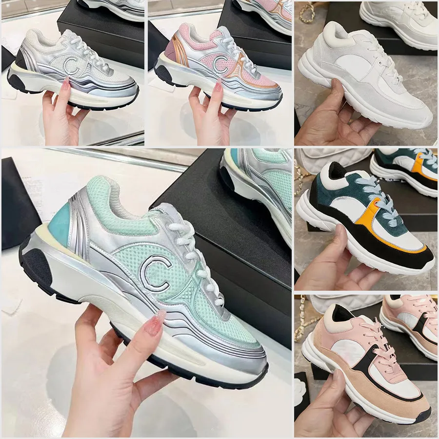 Reizen Casual schoenen dames platform Dik leren veter sneaker zolen 100% koeienhuid mode dame Letters Platte designer Running Trainers heren gym sneakers maat 35-42