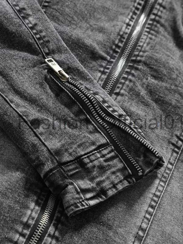 Mens skinny top denim jacket