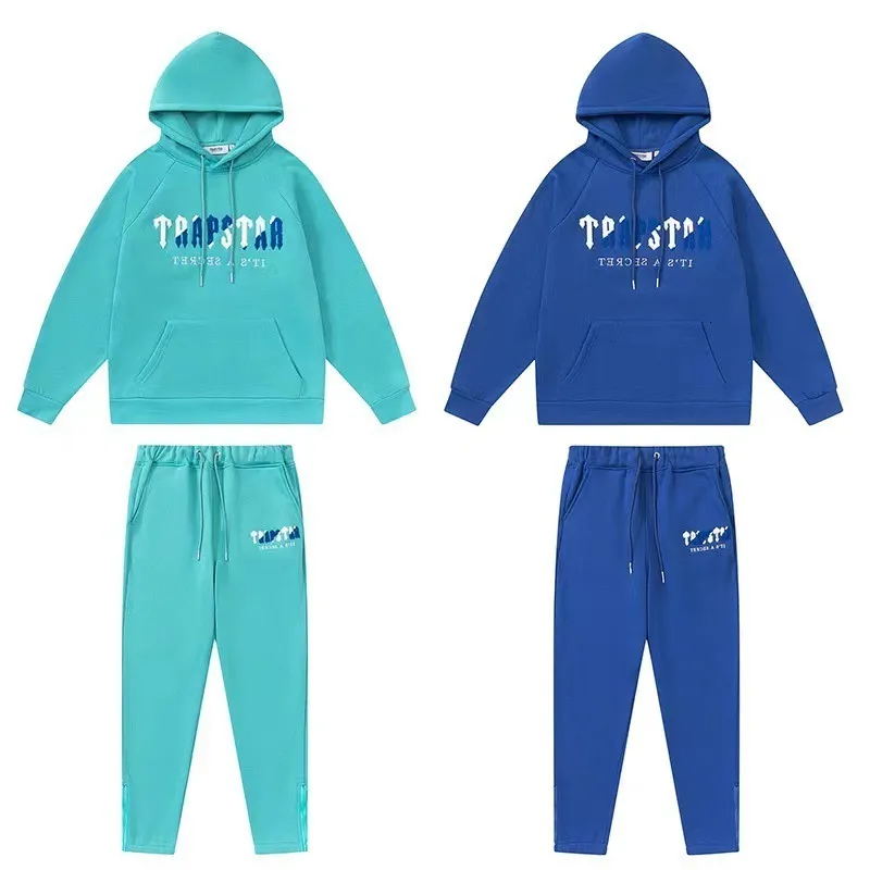 Шот -маниопасы мужчин 2023 г. весенний капюшона Trapstar Archer Hoody Tracksuit London Jogger.