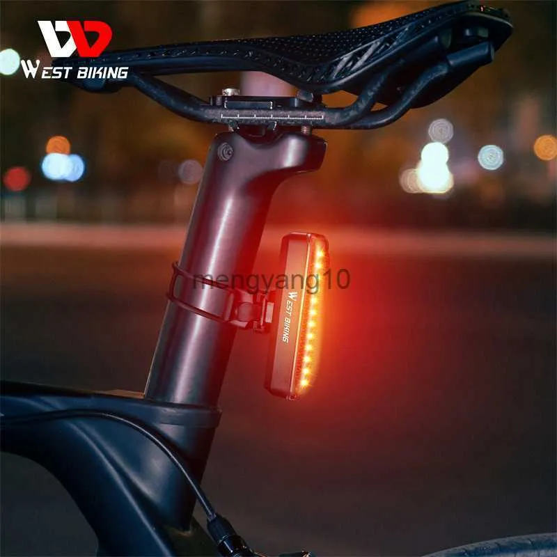 Велосипедные светильники Западный велосипедной езда USB Перезаряжаемая велосипедные велосипедные задние световые велосипедные велосипедные велосипедные велосипед