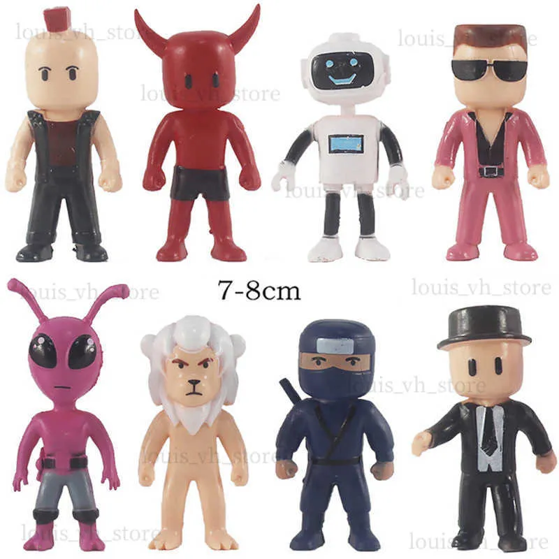 HOTPLACY Stumble Guys Toys, 8Pcs 2.6 inches PVC Stumble Guys Figures,  Character Figures for Collecting, Decorating and Playing