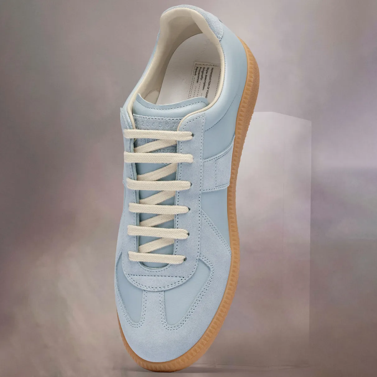 2023 Nouveau Maisons Margiela Replicate Low Sneaker Sneaker Womens S Run Run Runner Trainer en daim Déde