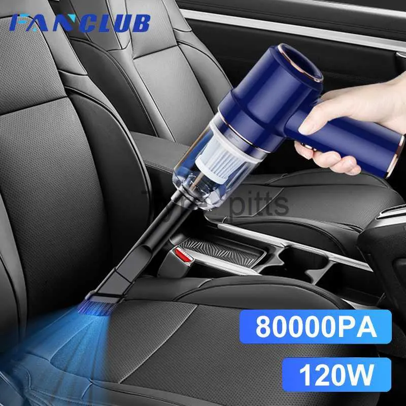Vacuum Cleaners 80000Pa 2 in 1 Car Vacuum Cleaner Wireless Charging Air Duster Handheld High-power Vacuum Cleaner For Home Office x0810 x0811