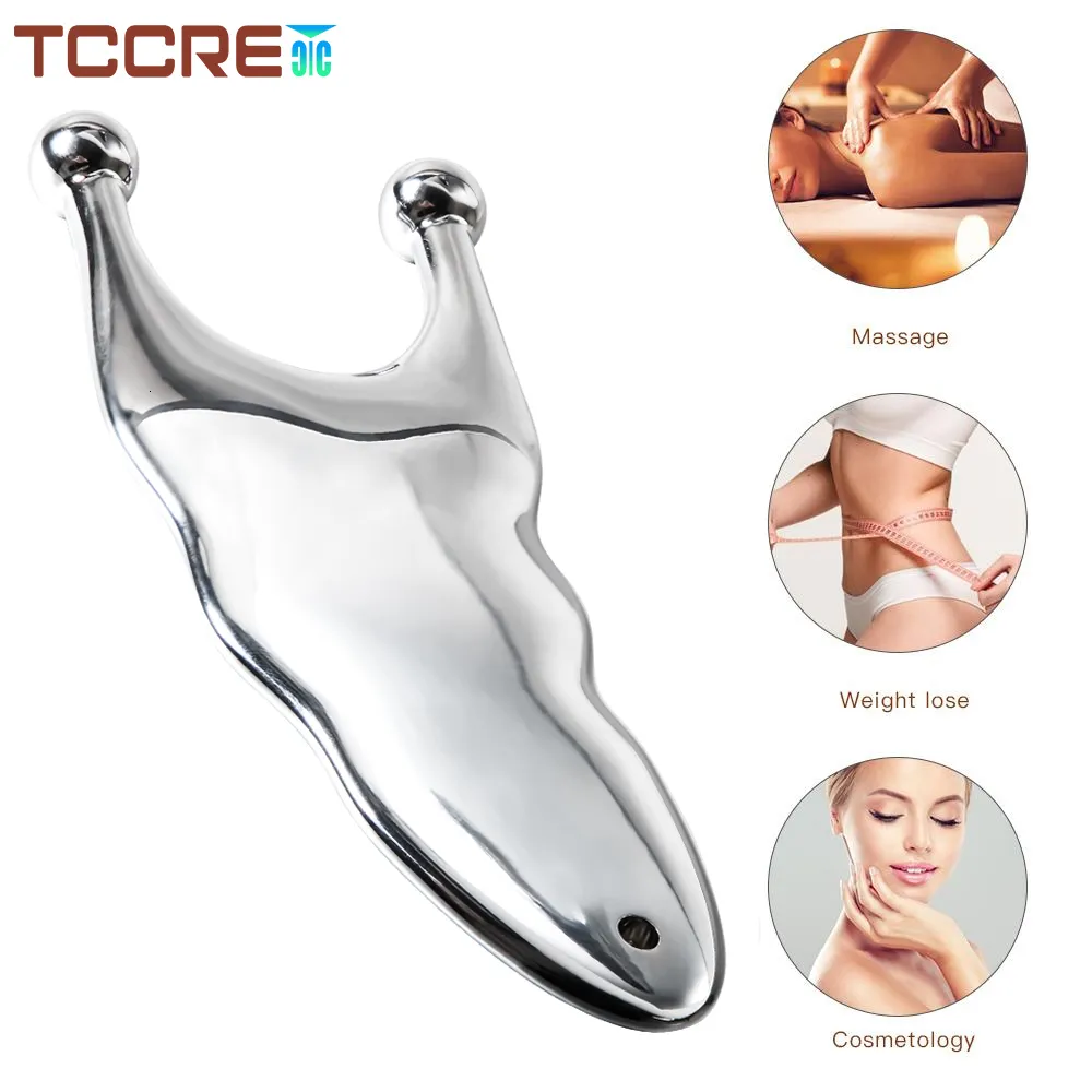 백 마사지 스테인레스 스틸 코 마사지 스크레이퍼 gua sha body tool beauty 안티 주름 감소 붓기 230809