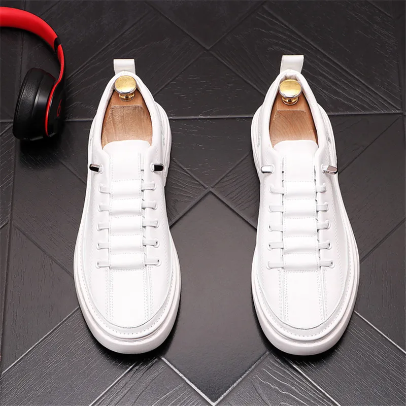 2023 Spring Shoes Men Sneakers Casual Soft Leather Men Shoes Brand Fashion Male White Shoes Mens Loafers