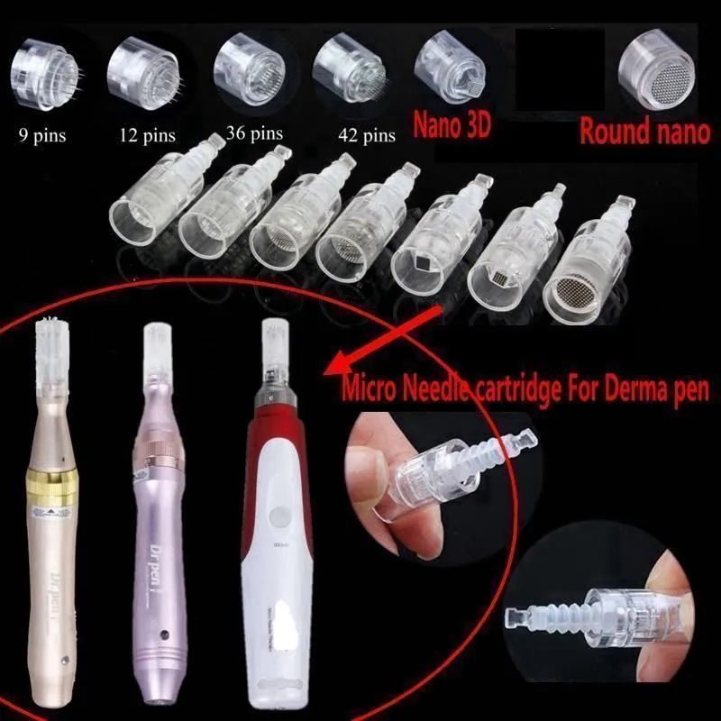 1/3 /5 /7/ 9/ 12/ 36/ 42 pins / Nano Needle Cartridge For MYM Derma Pen Auto Microneedling Electric DermaPen