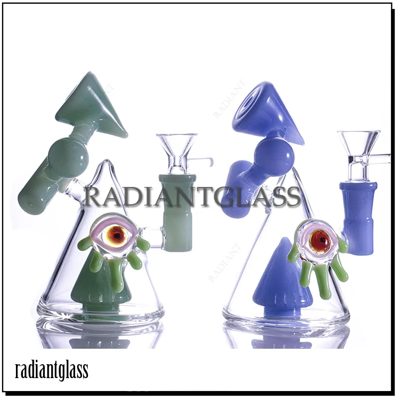 DESIGNER Hookahs Vidro Bong triângulo bong Novidade Bongs Joint waterpipe com acessórios tradicionais dab rigs oilrig único