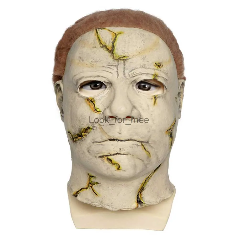 Halloween Mask Horror Hood McMaele Latex Mask Cosplay Masquerade Mask Scary Mask Carnaval Mask Trrror Halloween Decoration HKD230810