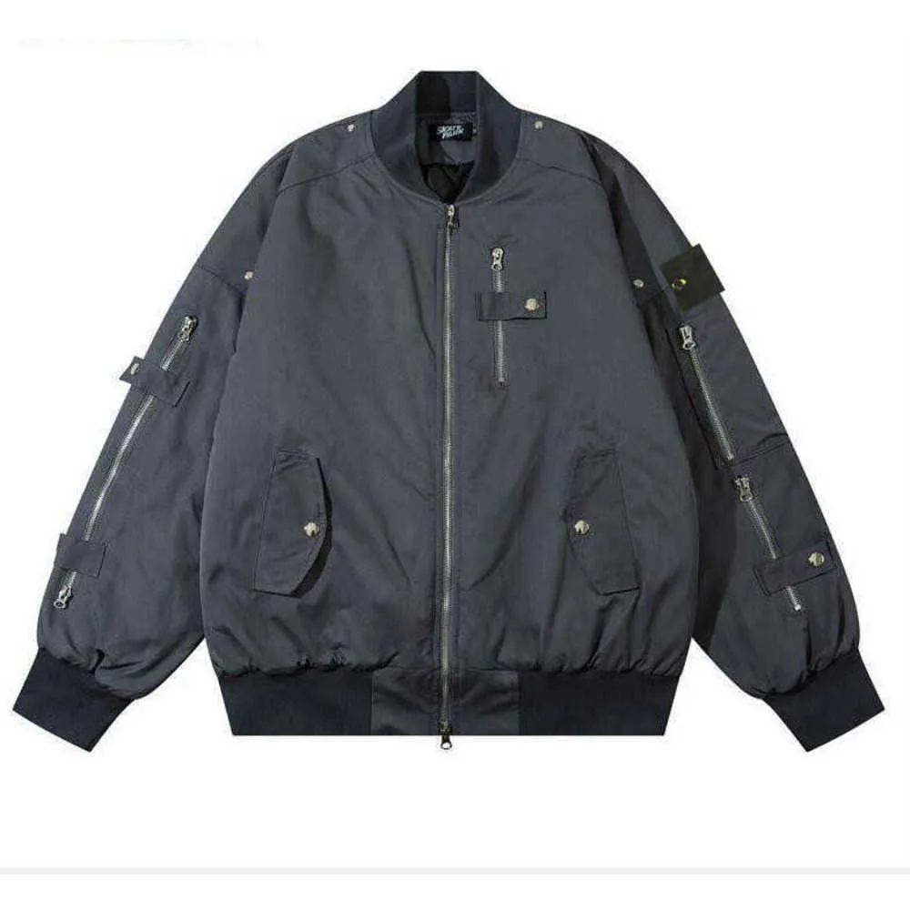 stone jacket island 2023 Fall Designer Men s Spring Coat Fashion Handsome Sports Coat Clothing Casual Zipper Men s Motorcycle Pullover stone island