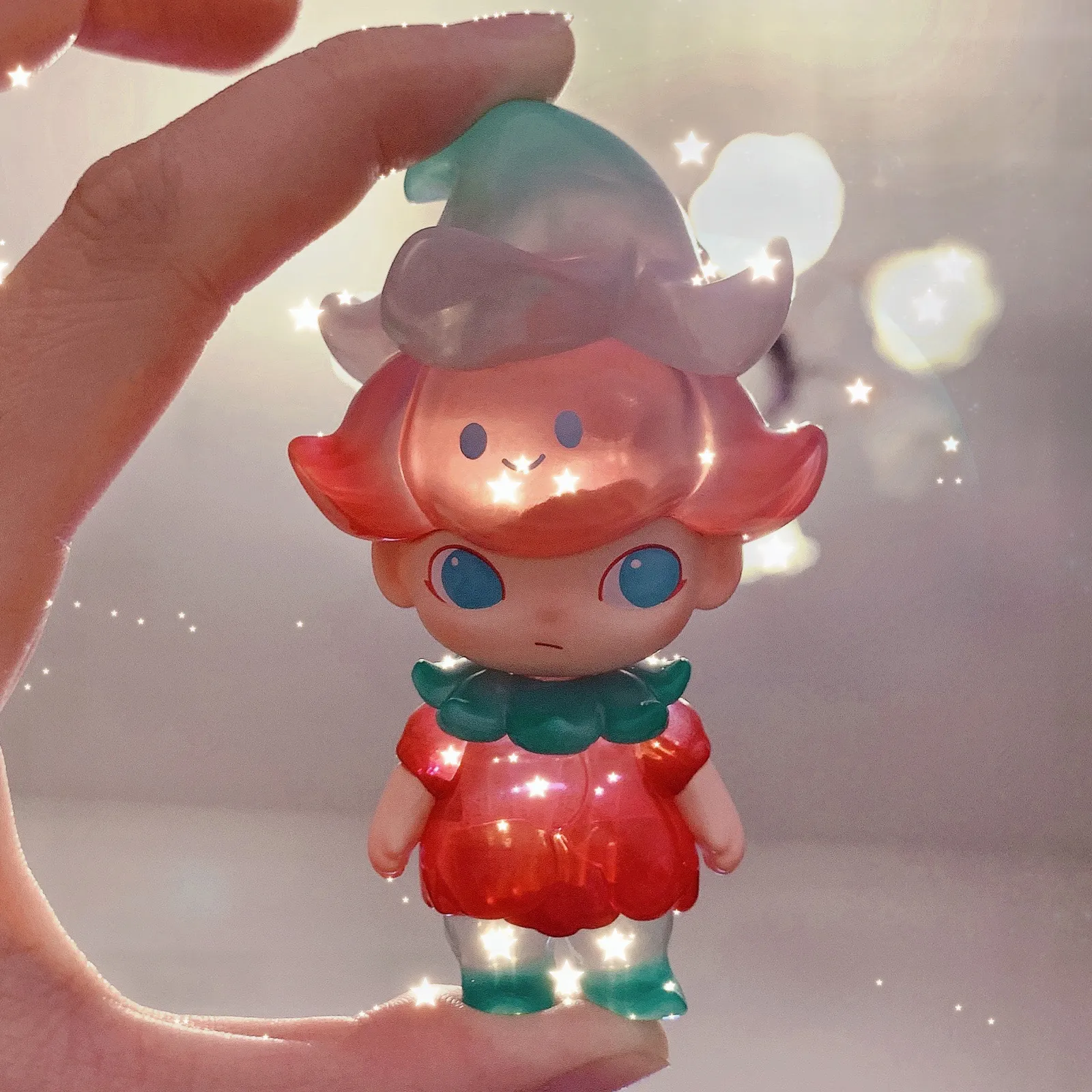 POPMART Dimoo Flower Fairy Action Toy Figure With Hanging