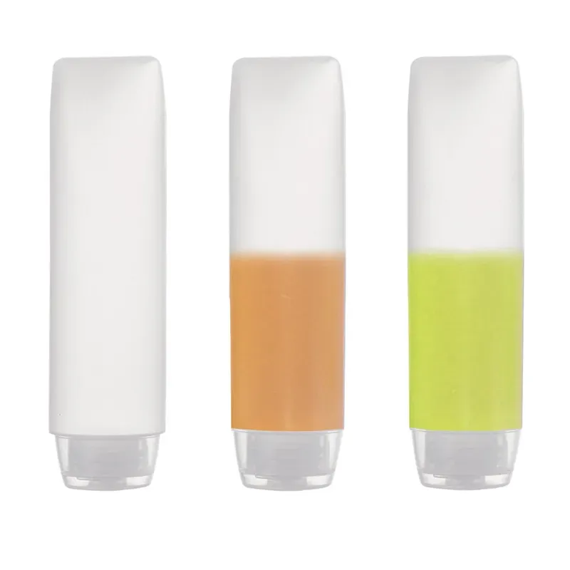 30ml 50ml Travel Size Plastic Squeeze Bottles for Liquids 30ml Makeup Toiletry Cosmetic Containers Packaging with Flip Lid